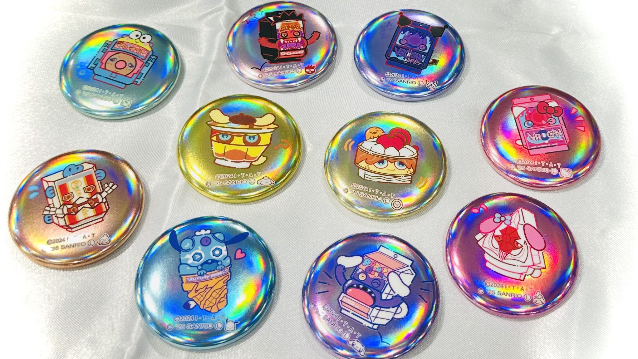 仮面ライダーガヴ サンリオキャラクターズ キラキラ缶バッジ 9種フルコンプ 仮面ライダーガヴ サンリオキャラクターズ キラキラ缶バッジ 9種