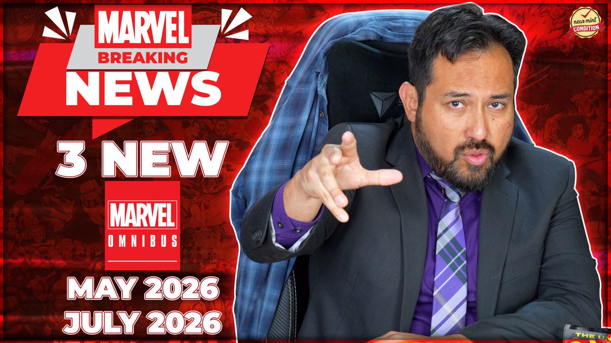 NearMintCon's tweet image. BREAKING NEWS, Minties!
@MarvelComicsHQ has THREE BRAND NEW OMNIBUS coming to a comic shop near you in May and July 2026!
And OMAR HAS THE SCOOP!
Check it out:
youtu.be/xix2p8LCQpY