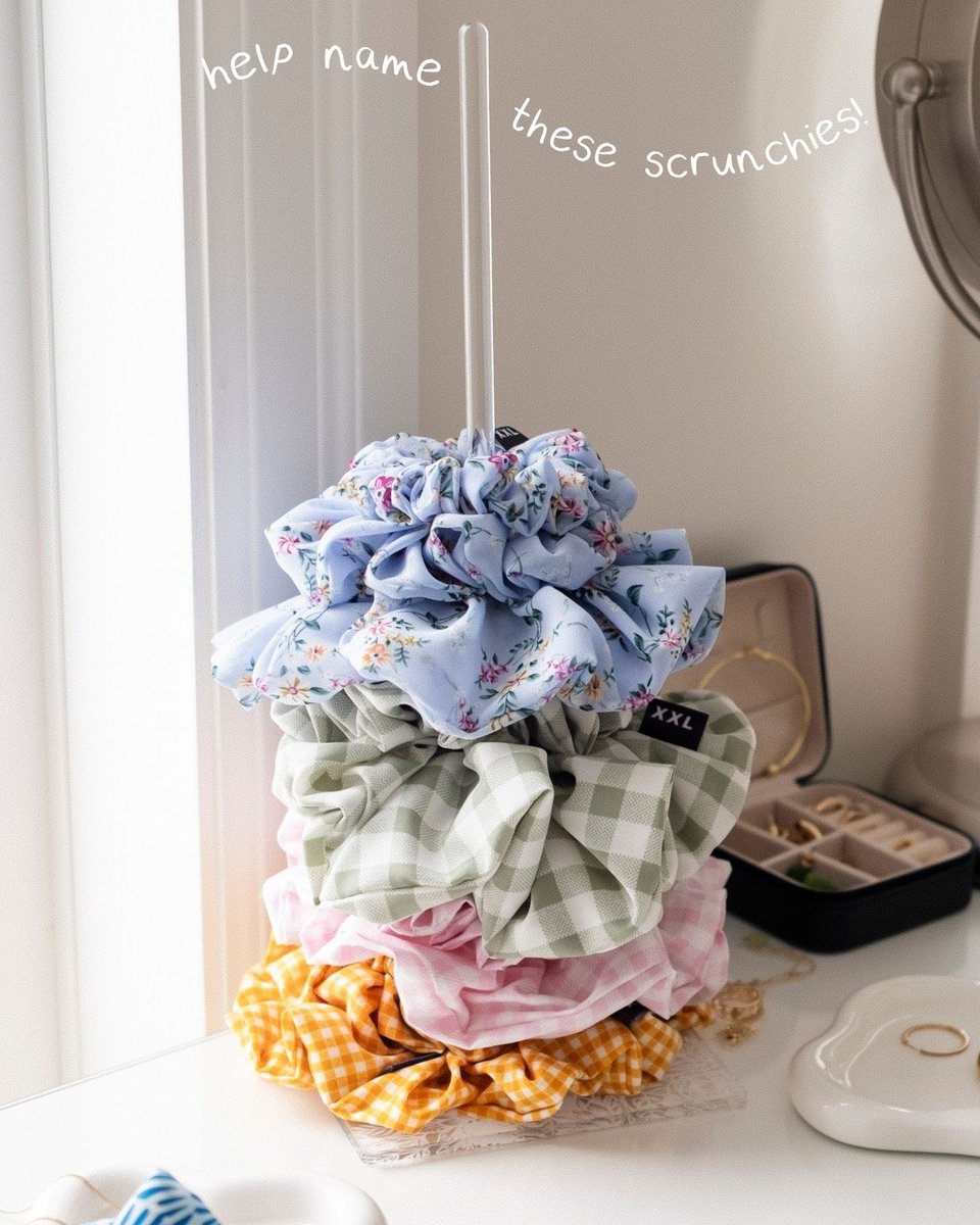 xxl_scrunchie's tweet image. ☀️ 7 brand new limited edition scrunchies are about to drop in our Summer Launch… but they need names!! 💭⁠

⁠
#summerdrop #scrunchielaunch #nameourproducts #xxlscrunchie #handmadescrunchies #smallbusiness #smallbusinesslove #handmadebusiness