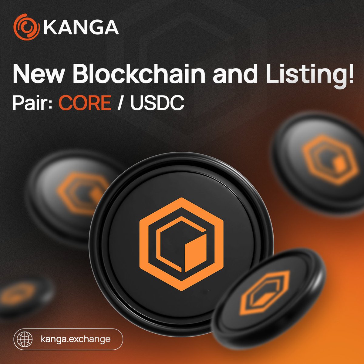 KangaExchange's tweet image. 📣 New Blockchain and Listing: Core DAO
➡️ Pair: CORE / USDC
Start: July 22, 2025, at 10:00 UTC
Withdrawals open: July 23, 2025, at 10:00 UTC
Core DAO is building a decentralized network that combines Bitcoin’s security with the power of smart contracts. Through its unique…
