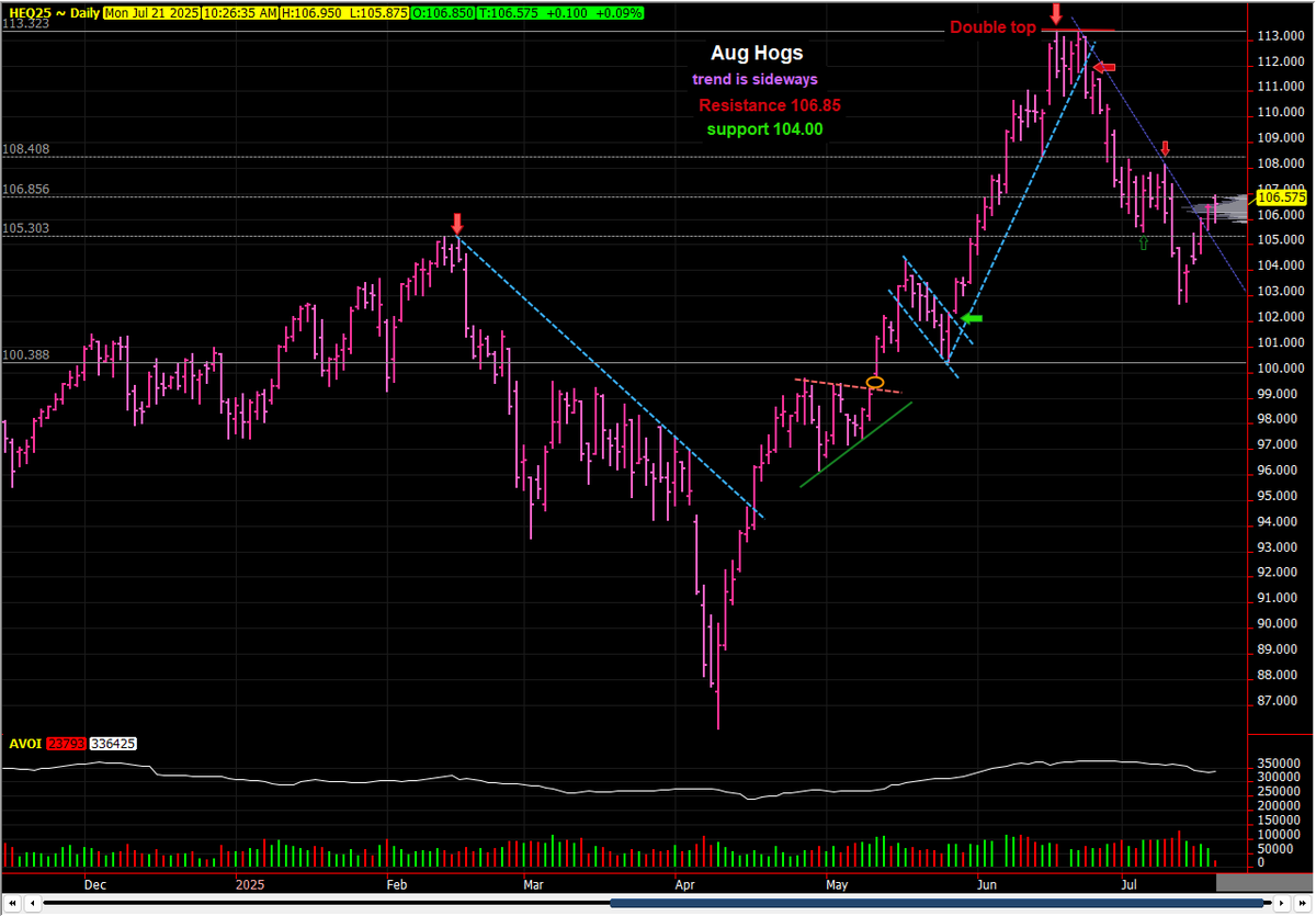 Swinewebcom's tweet image. Aug hogs stalled at 50% correction: swineweb.com/markets/aug-ho…