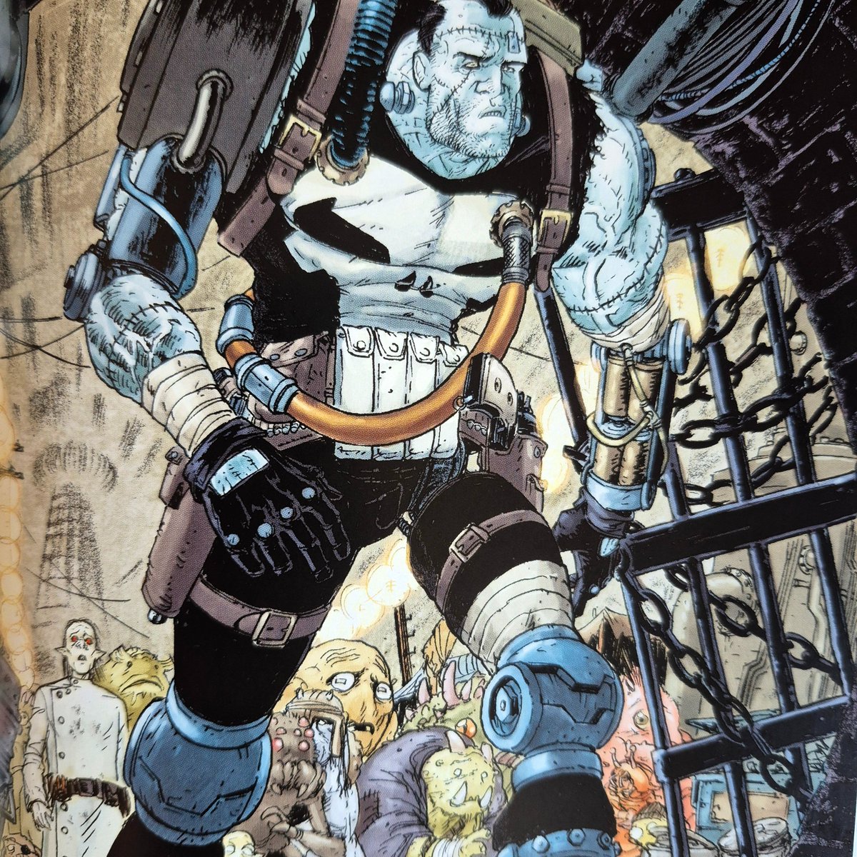 PaniniComicsEsp's tweet image. 💀EL CASTIGADOR DE RICK REMENDER
#10del7
Del guionista Rick Remender y los dibujantes Jerome Opeña, Tan Eng Huat, Jason Pearson, John Romita Jr., Tony Moore y Roland Boschi nos llega una de las más insólitas etapas de El Castigador. Una mezcla de géneros (superhéroes, terror,…