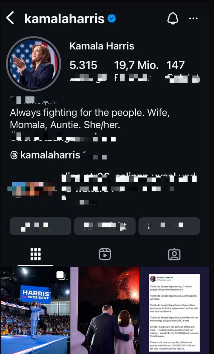 kdh4potus's tweet image. NEW: The official @KamalaHarris Instagram account has deleted all Highlights. 👀
Looks like something’s happening behind the scenes...
