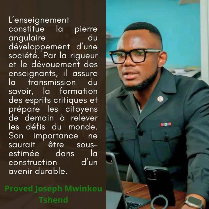 JOSUE BAJIKILA (@bajikilajosuez) on Twitter photo « L’éducation de notre pays mérite une attention particulière, car elle détermine l’avenir de nos enfants. Lisez et suivez l’engagement de l’honorable <a href="/JTshiend/">Joseph Mwinkeu Tshiend</a>, PROVED du Haut-Katanga1, un acteur déterminé à transformer l’école congolaise avec une vision claire⤵️ <a href="/Presidence_RDC/">Présidence RDC 🇨🇩</a> « L’éducation de notre pays mérite une attention particulière, car elle détermine l’avenir de nos enfants. Lisez et suivez l’engagement de l’honorable <a href="/JTshiend/">Joseph Mwinkeu Tshiend</a>, PROVED du Haut-Katanga1, un acteur déterminé à transformer l’école congolaise avec une vision claire⤵️ <a href="/Presidence_RDC/">Présidence RDC 🇨🇩</a>