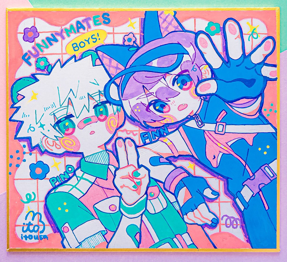 _itousa's tweet image. [OC] Duos 🎀⛳️🌼✏️