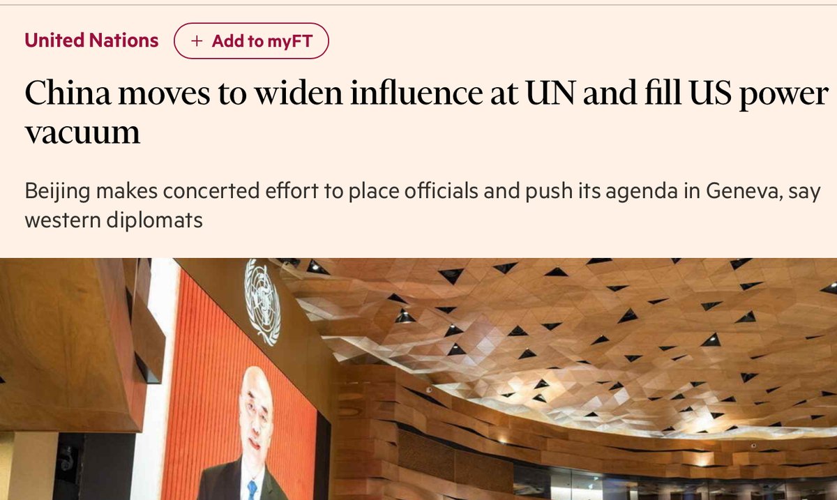 BaldwinRE's tweet image. 🤷♂️Unintended consequences 🔗on.ft.com/4f57TPS
👉”Another senior European diplomat said China was casting itself as an “honest broker” in response to Trump’s often truculent foreign policy, even towards US allies”