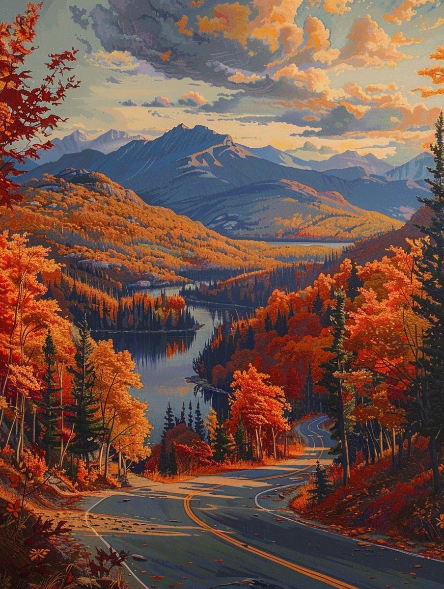 Autumn Scenery at Echo Lake