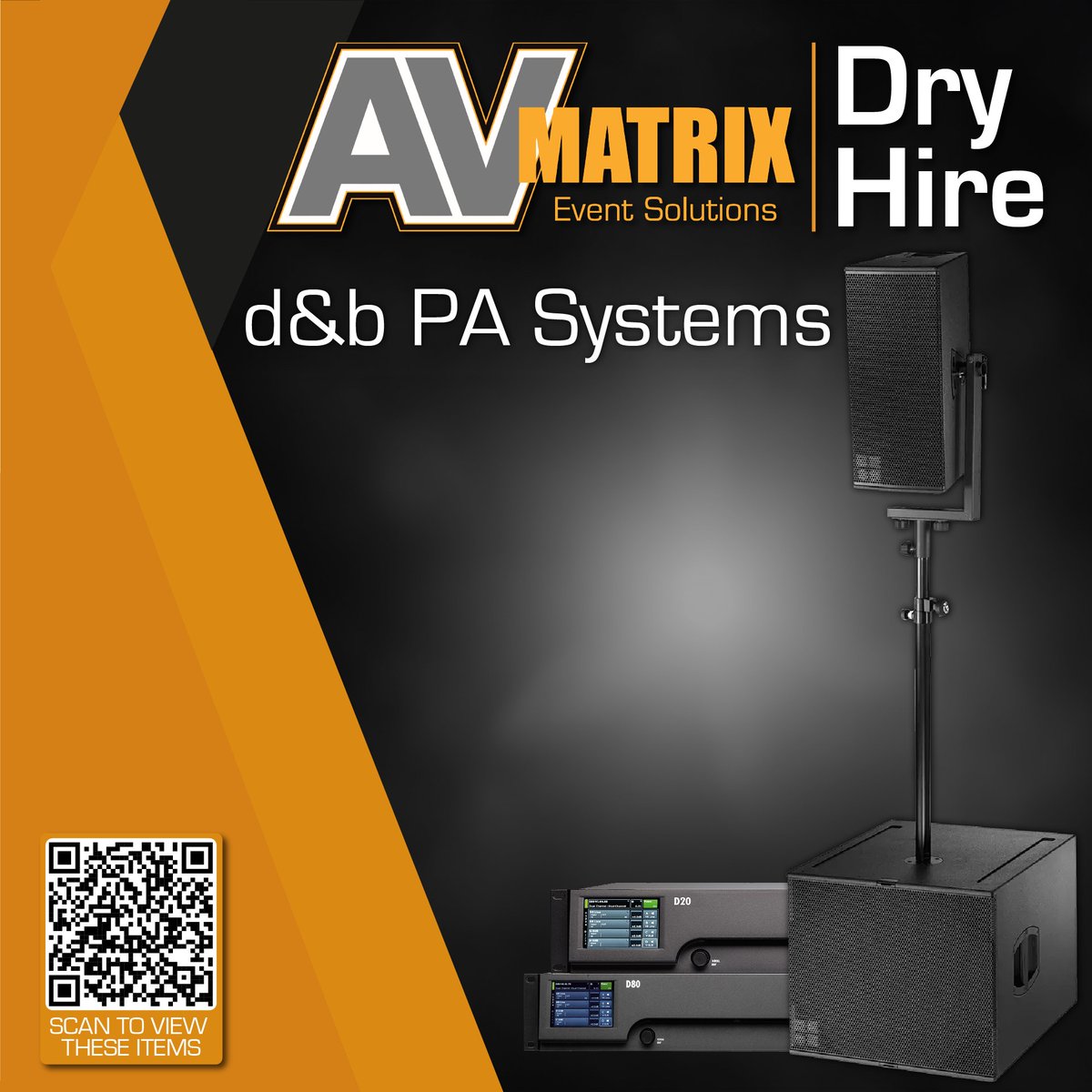 🔊🎤 PA Systems, Amplifiers, DJ Equipment, Microphones, Mixing Desks; we got quite a collection of kit and accessories on our Dry Hire website under AUDIO. Explore here: bit.ly/3M3X0QS

📞 Place your hire order today - 01937 844 320

#AudioVisual #AVhire #AVEquipmentHire