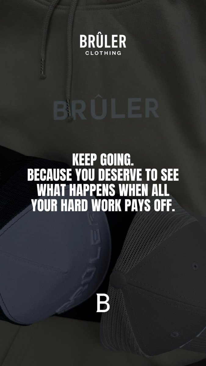 🔥 KEEP GOING 🔥

At BRÛLER Clothing, we’re more than just gear — we’re a mindset. Built for the grind. Made for the moment success hits.
⠀
💥 Premium Quality
💥 Driven by Passion
💥 Inspired by YOU

#BrulerClothing #KeepGoing #Motivation #StreetwearWithPurpose #GrindMode
