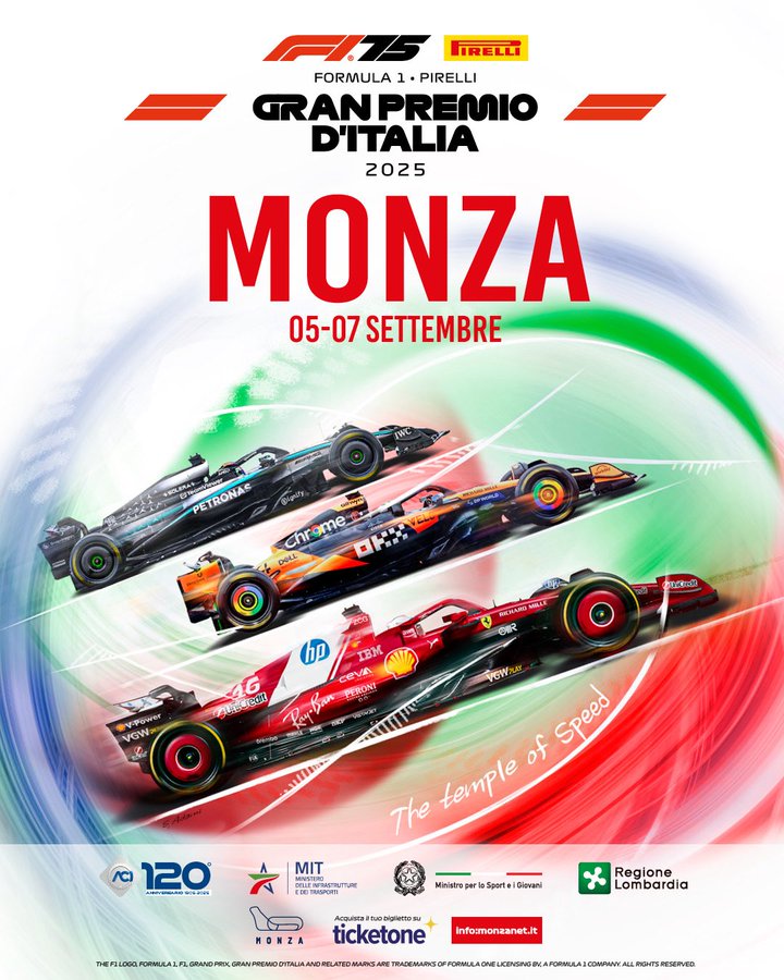 Poster GP Italia F1 2025