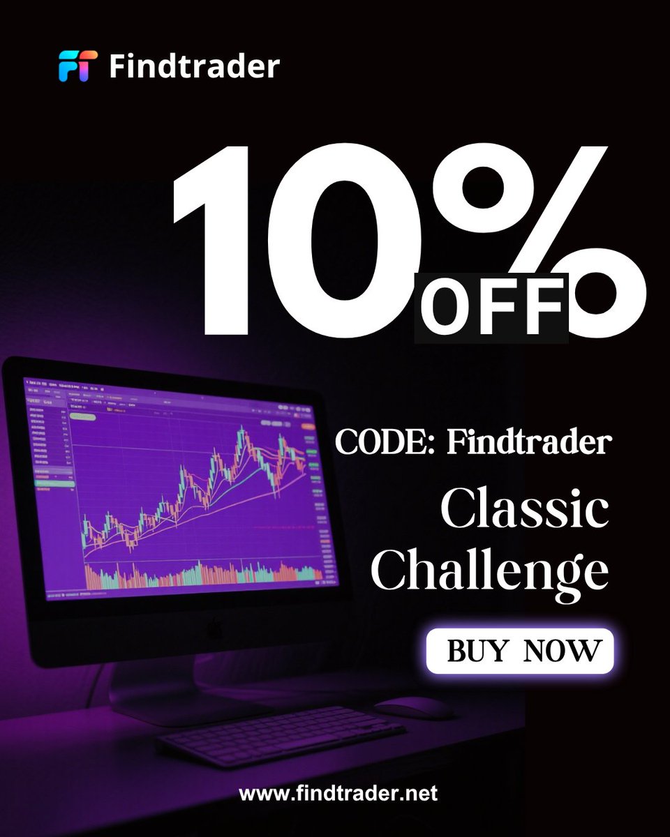 🔥 10,000 USDT Classic Challenge: Trade like a pro, slash risk!
Only 88USDT (was 98USDT)
No dynamic drawdown
Any strategy works.
💎10% off to kickstart your funded journey.
⚡ Code: Findtrader
🔔Start now: findtrader.net