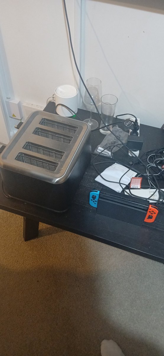 my switch is right next to my toaster and I have a feeling that one day something might go horribly wrong