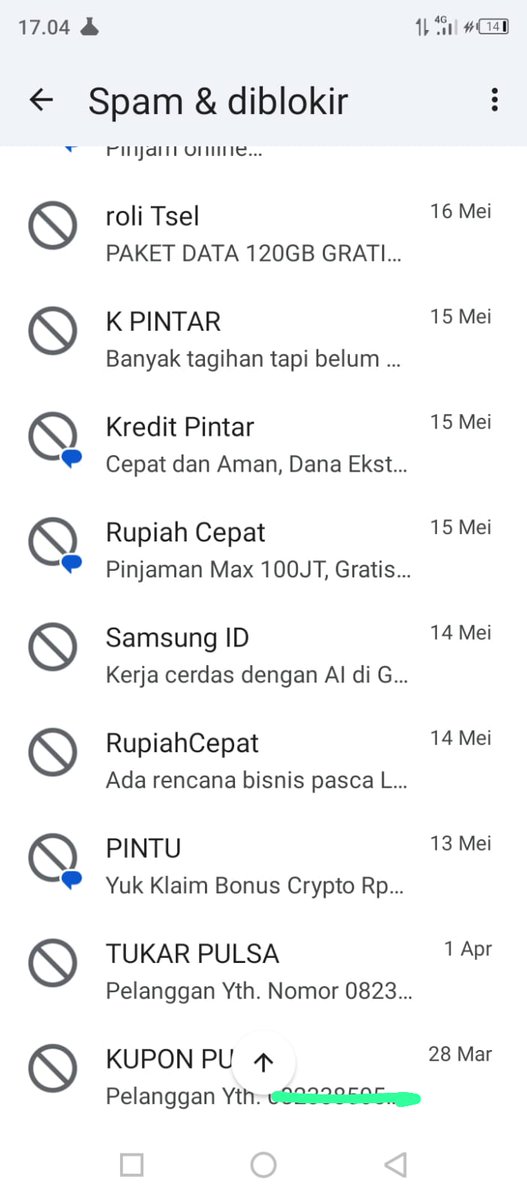 DoellsMazz's tweet photo. @Telkomsel Apakah dari profider tidak ada filter sehingga nomor telkomsel jadi ajang pengiriman pinjol dan spam lainya ..meresahkan 
Seharusnya profider bisa memfilter hal2 swmacam ini https://t.co/T6z3VRFKA7