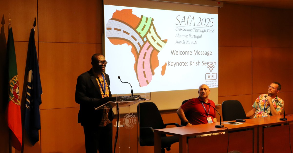 ICArEHB's tweet image. Day 2 of #SAfA2025 is starting at the University of Algarve in #Faro, PT
The opening session was held this morning and registration desks remain open throughout the event
Panels and discussions on #AfricanistArchaeology continue today.
#ICArEHB #CrossroadsThroughTime #Archaeology