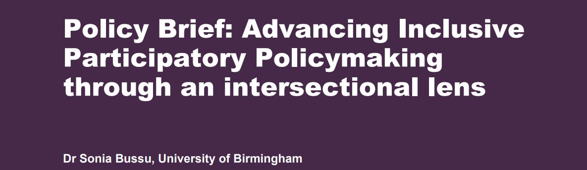 Want more inclusive policymaking?  Our new brief shows how using an intersectional lens can lead to more equitable and effective policies.  Download &amp; share: bit.ly/4m5Pt3E