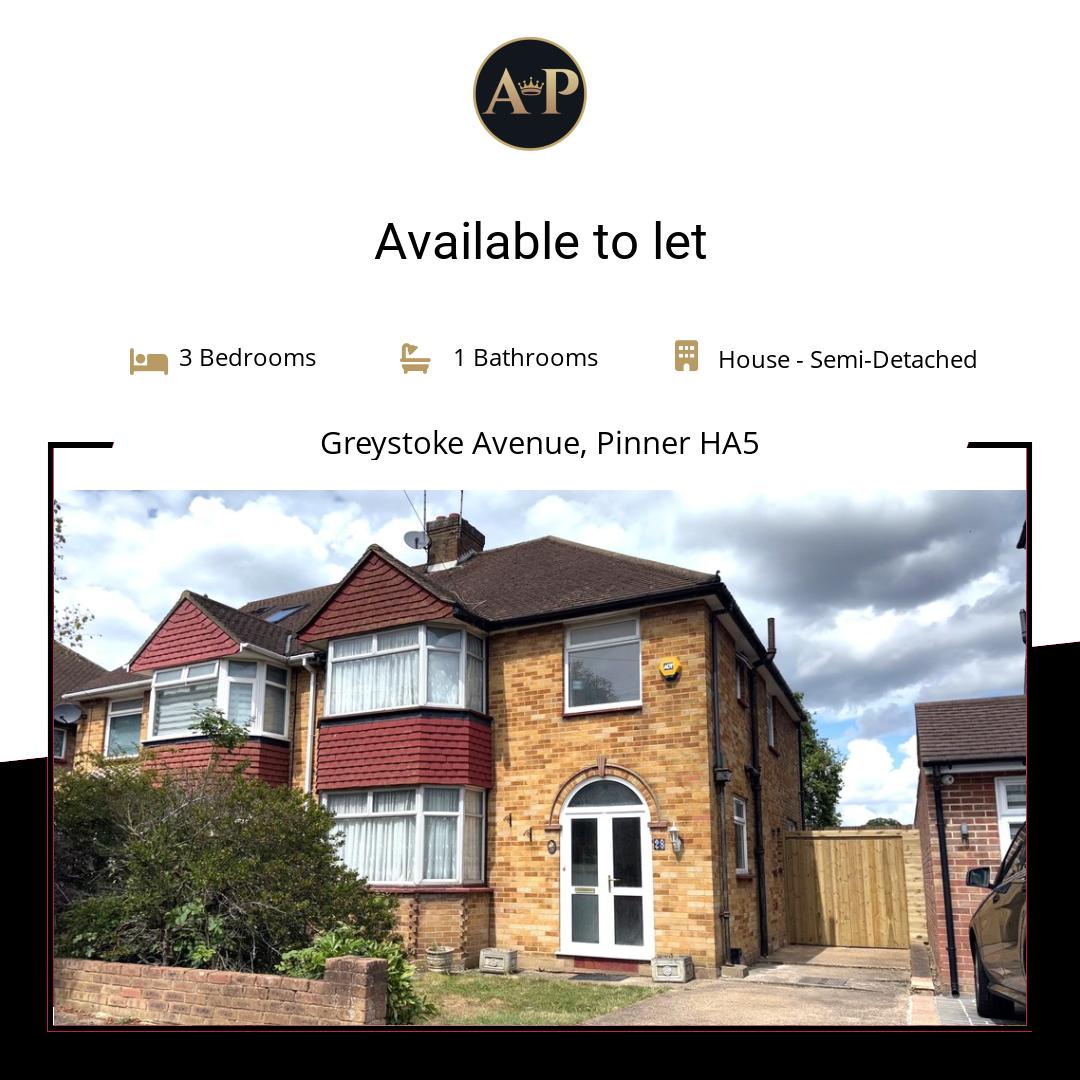 AndrewPearce_10's tweet image. Professional tenants required
Greystoke Avenue, Pinner House - Semi-Detached £2,750 pcm
psh.pt/u2vhofa
#forsale #Pinner #PinnerLiving #PinnerProperty #PinnerHomes #PinnerLife #HarrowProperty #NorthWestLondon #LocalEstateAgent #PropertyOfTheWeek #JustListed...