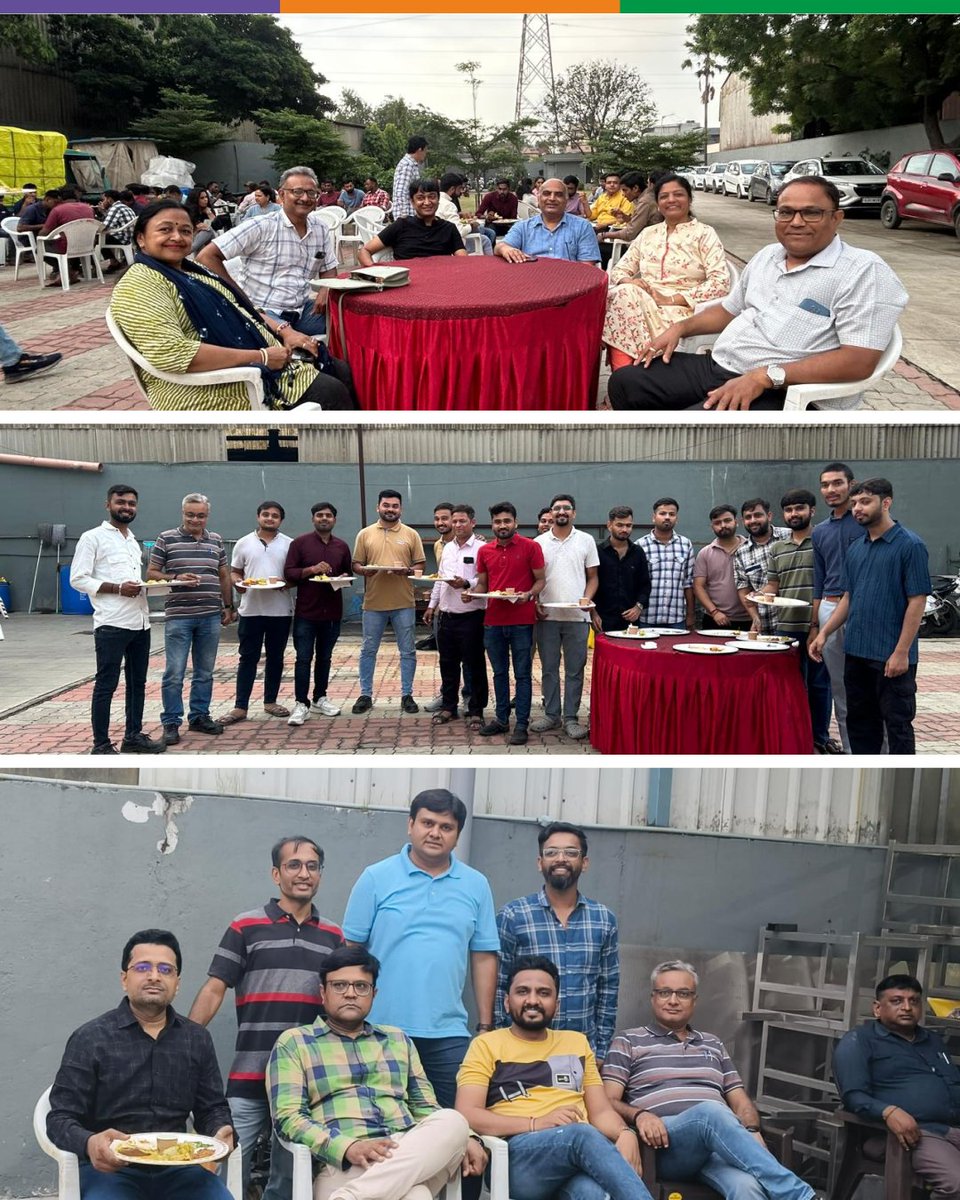 ShubhamAutoIn's tweet image. Crispy snacks, warm chai, and even warmer smiles! ☕🌧️ Our Bhajiya Party was the perfect blend of fun, flavor, and team bonding.
At #ShubhamAutomation, we don’t just work together — we celebrate together!
.
.
.
.
#TeamShubham #EmployeeBonding #WorkLifeBalance #ChaiPeCharcha