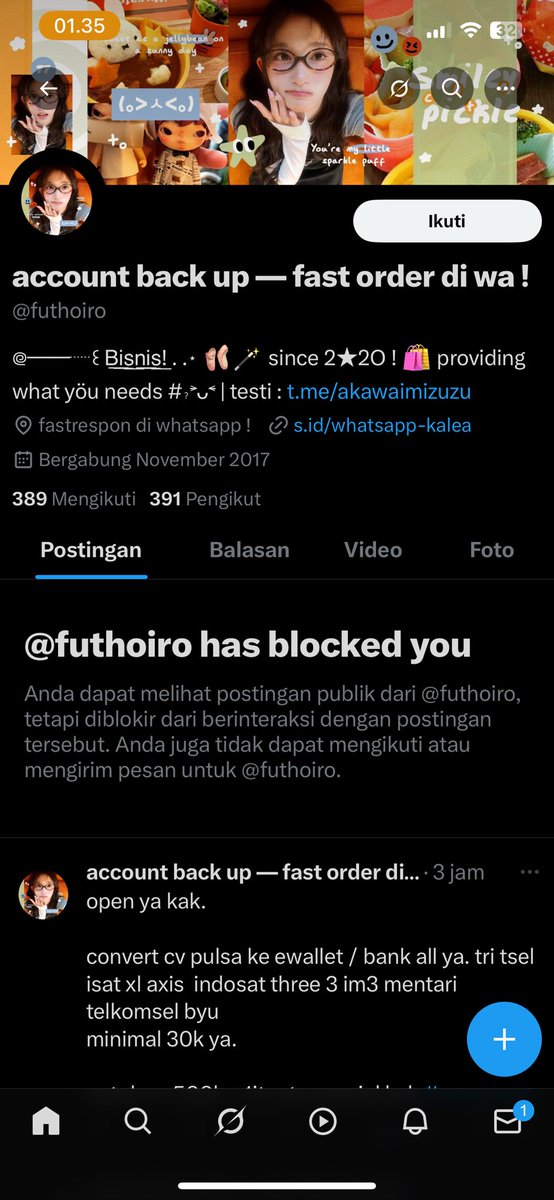 ab1nhan's tweet photo. +62 887-4038-1859 tolong teror nomor ini guysss, yang ketipu ternyata banyak dan tolong nih di report akun @vilraha biar jera

gua udh bayar kang santet soalnya https://t.co/05f9iIP3PH