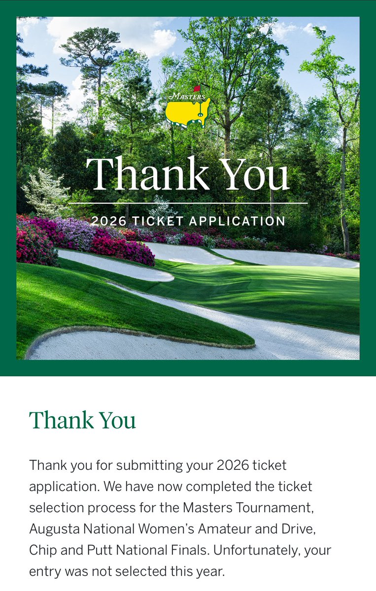 JustinClark99's tweet photo. A Tradition Like No Other.  #TheMasters https://t.co/EaunT35ZOn