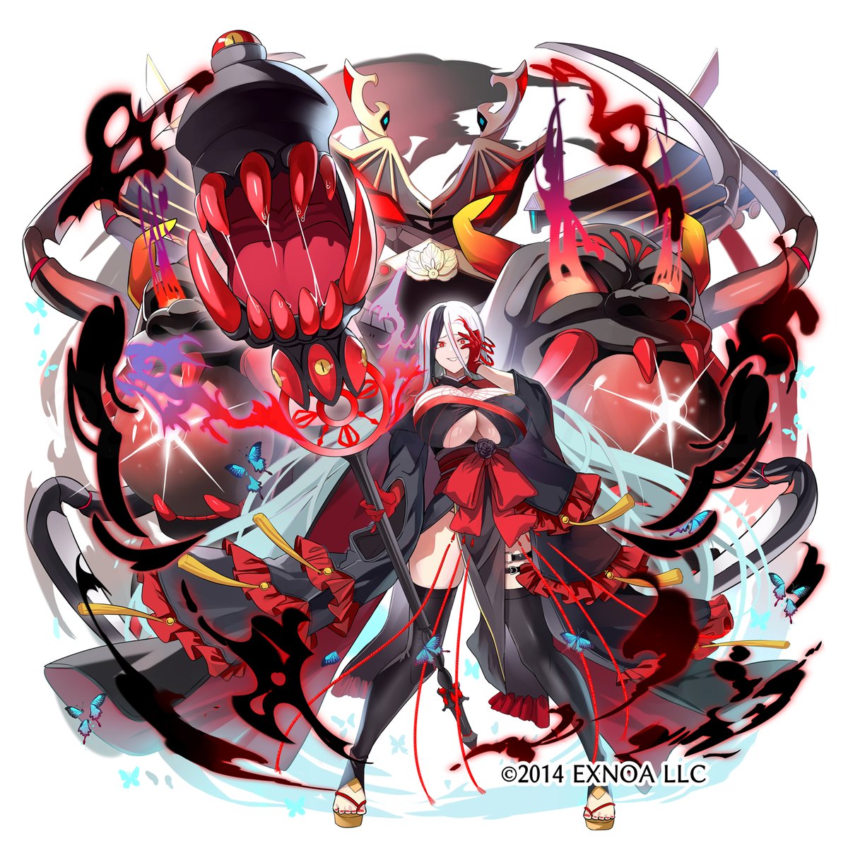 DMM GAMES様「御城プロジェクト:RE」にて「[裏] 
多聞山城 (CV.小野涼子さん)」のイラストを担当させていただきました！ 🏯🕷🌹💣お正月に続き裏ver.のたもさんも描けてｳﾚｼー！🤗

#城プロ #城プロRE