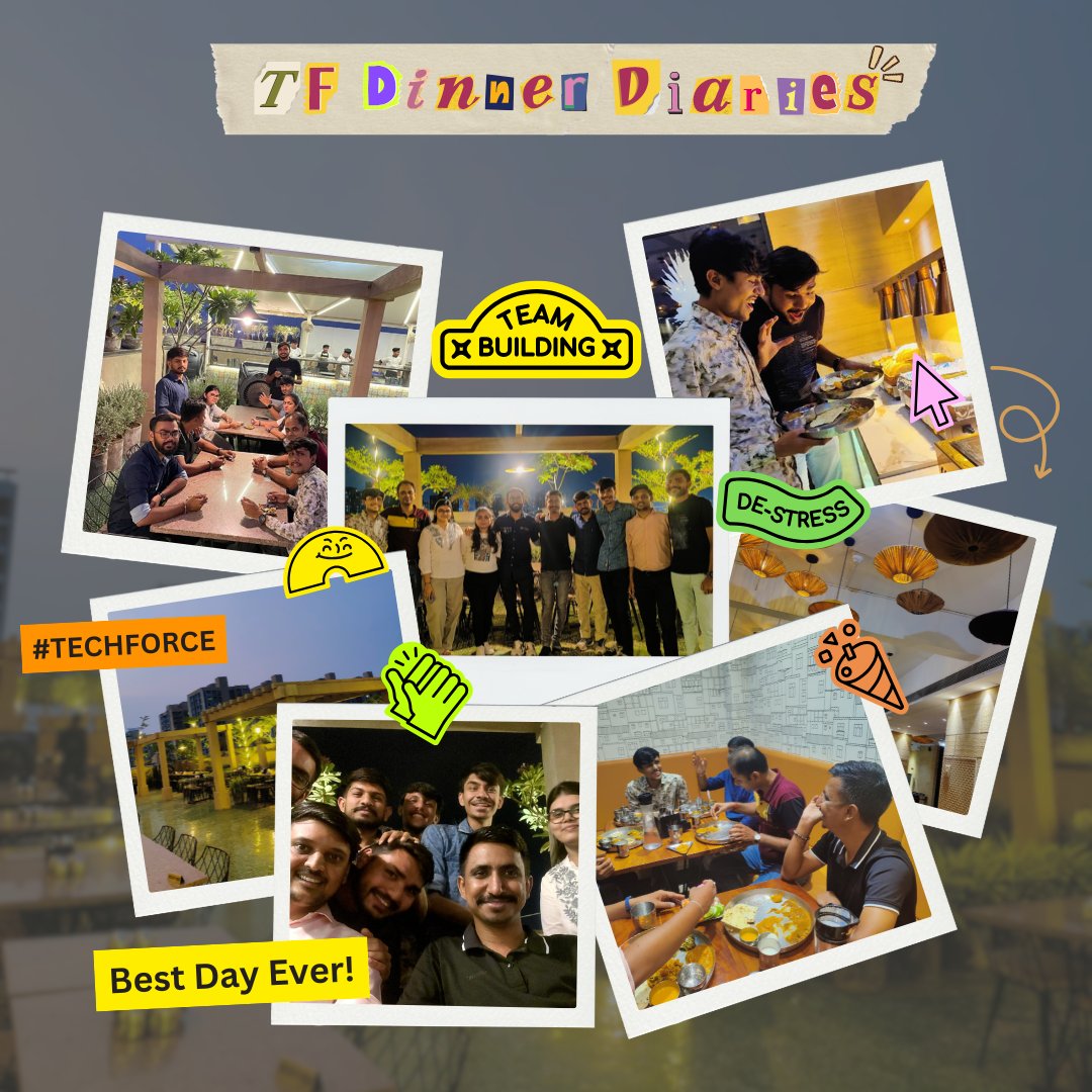 techforceglobal's tweet image. 𝐓𝐅 𝐃𝐢𝐧𝐧𝐞𝐫 𝐃𝐢𝐚𝐫𝐢𝐞𝐬 – 𝐄𝐝𝐢𝐭𝐢𝐨𝐧 𝟐 🍽️✨

Laughter, stories, and a table full of memories!
Because great teams bond beyond the 9 to 6!
Swipe through the smiles that made our evening extra special 💫
#TeamTechforce #TFDinnerDiaries #TFDinnerDiariesEdition01
