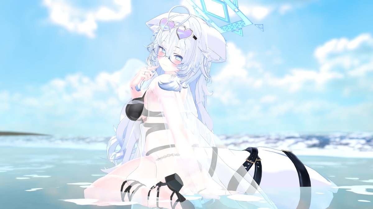 Hail_BA2's tweet image. 波打ち際🌊
#VRChat