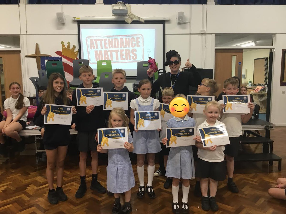 Congratulations to pupils achieving 100% attendance this year. ☺️💯#attendancematters #mcbratley