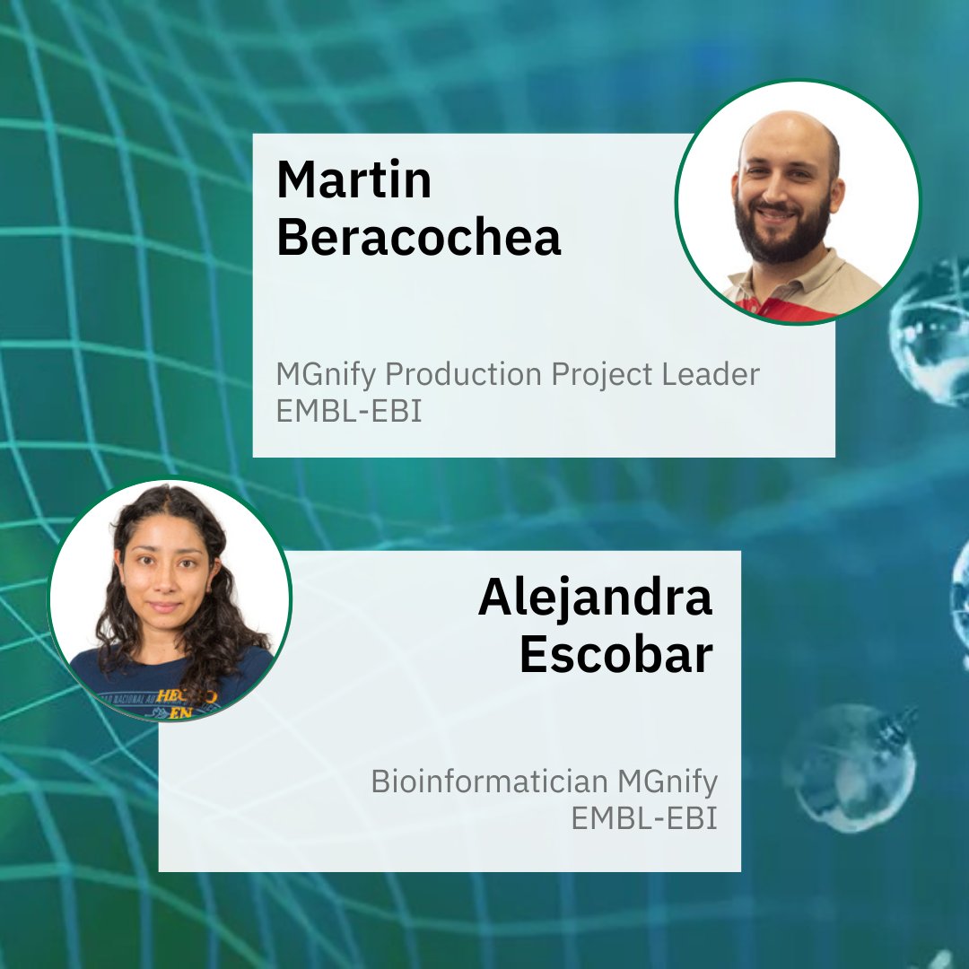 EBItraining's tweet image. Join us on 30 July for a webinar on deploying Nextflow pipelines in the cloud! Featuring the BioSIFTR pipeline from EMBL-EBI's Microbiome Informatics team.
Registration is free but essential: ebi.ac.uk/training/event…
Speakers: Martin Beracochea and Alejandra Escobar