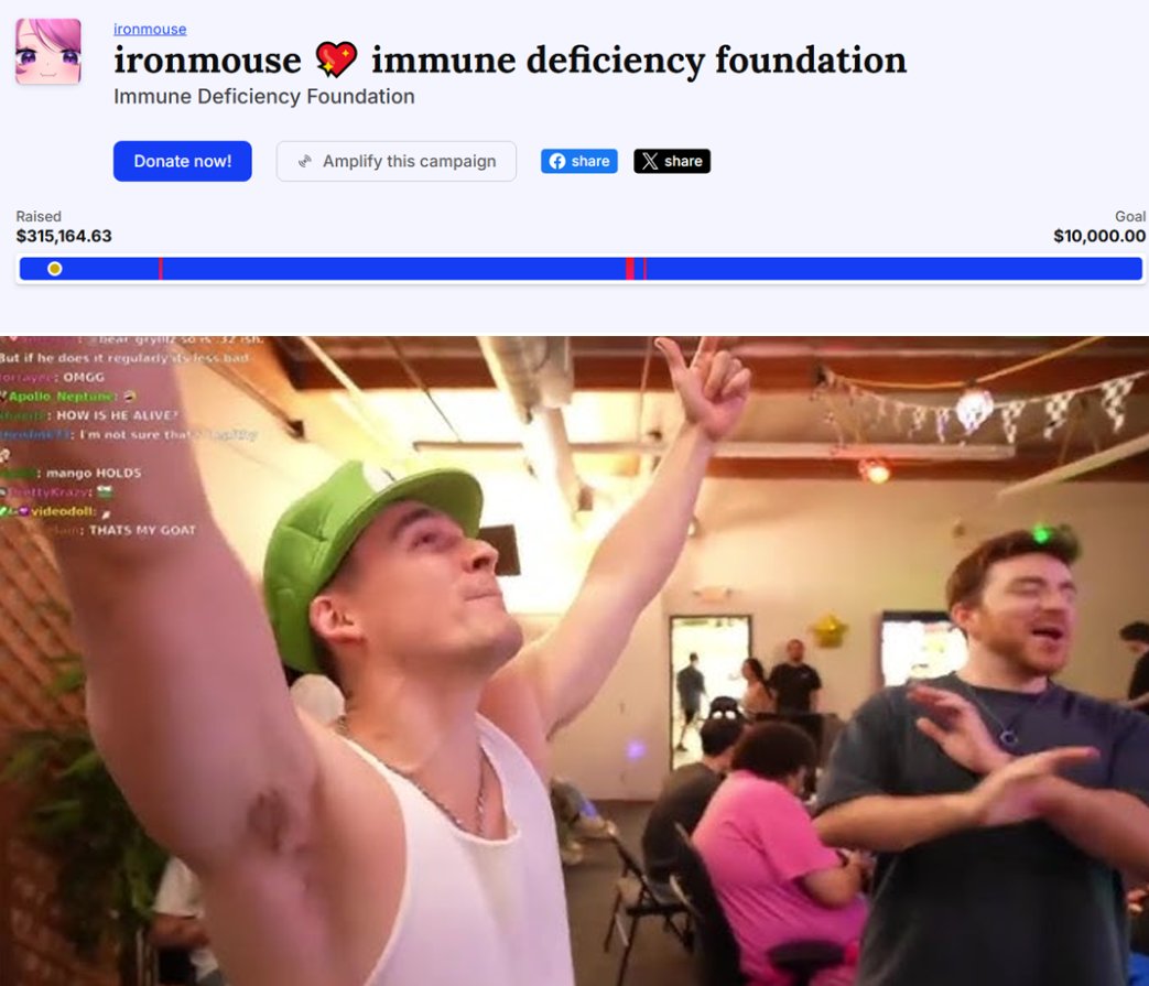 KazahanaEdits's tweet image. In the words of a 'great' man: "LETS UP THOSE NUMBERSS"
During this time where drama & news is high lets make sure Ironmouse's Tiltify link for the IDF get's shared as much as possible so we can get the best out of a terrible situation.
Whether it's $5 or $500 Anything! Link⬇️