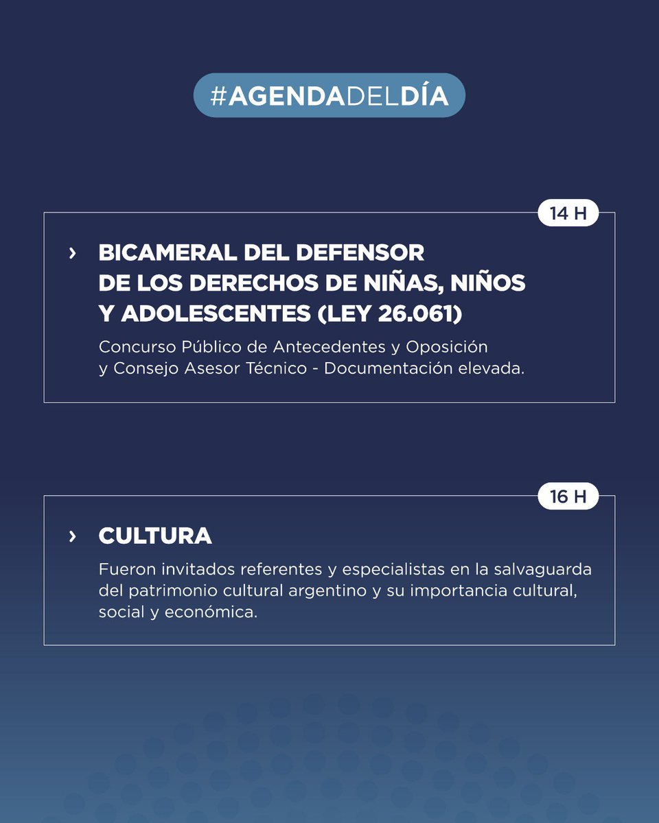 🗓️ | Esta es la agenda del día en Diputados