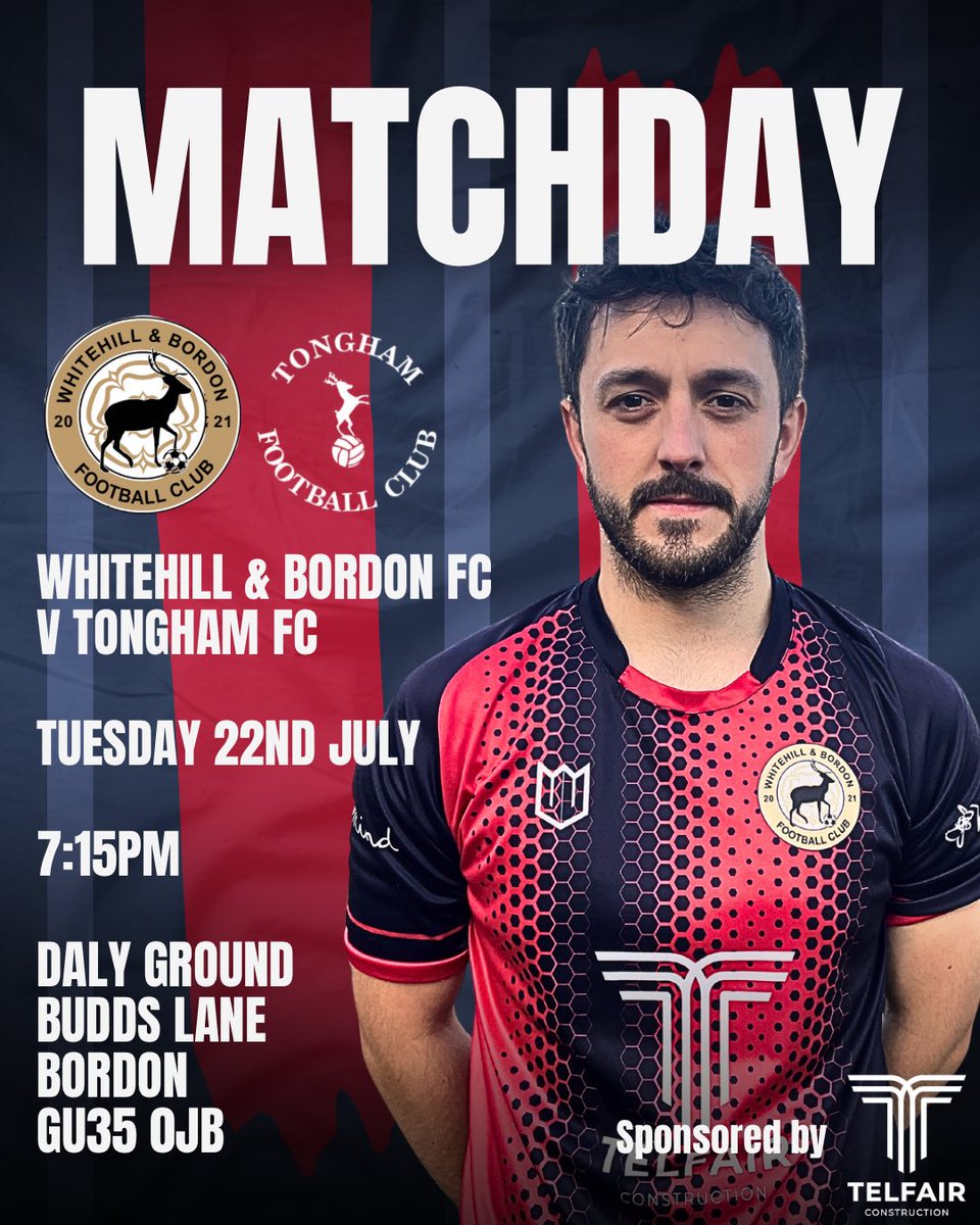 Whitehill & Bordon FC (@bordonfc) on Twitter photo MATCHDAY β½
Tonight we host <a href="/tongham_fc/">Tongham FC</a> in our penultimate preseason friendly π€
π Pre-Season Friendly
π Tongham FC
π 7:15pm
ποΈ Daly Ground
πGU35 0JB
π΄π΅ #UpTheStags π¦ MATCHDAY β½
Tonight we host <a href="/tongham_fc/">Tongham FC</a> in our penultimate preseason friendly π€
π Pre-Season Friendly
π Tongham FC
π 7:15pm
ποΈ Daly Ground
πGU35 0JB
π΄π΅ #UpTheStags π¦