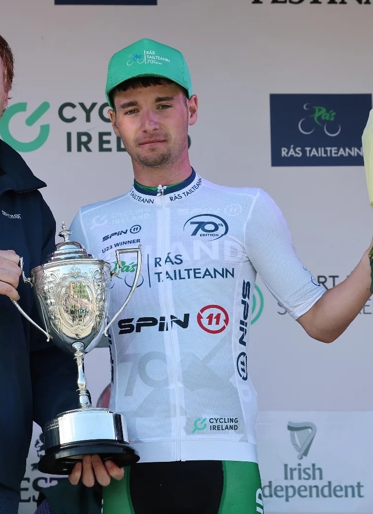 rastailteann's tweet image. Congratulations Jamie Meehan, on signing as a stagiarie with the Cofidis World Tour team.
Just rewards following Spin11- Custom ProWear For You U23 Classification Jersey Rás Tailteann 2025 and Elite Silver & U23 National RR champion.
#Rás2025
Photos @DingleWebDesign &…