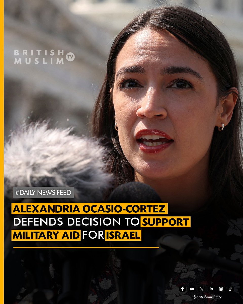 BritishMuslimTV's tweet image. Alexandria Ocasio-Cortez is facing criticism for voting against an amendment that would have blocked $500 million in funding for Israel’s Iron Dome system. She argued the amendment failed to stop offensive weapons used in Gaza.
The Democratic Socialists of America condemned her…