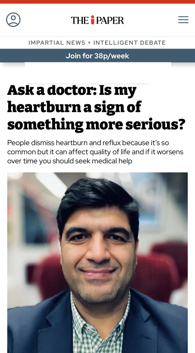 UKGastroDr's tweet image. I was interviewed by the i paper about reflux, how to manage, and when to be concerned.