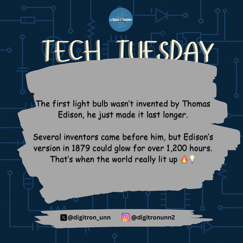 digitron_unn's tweet photo. Sometimes, success is about improving what already exists.
#TechTuesday #DigitronUNN #BrightIdeas https://t.co/jJDUmc1RHD