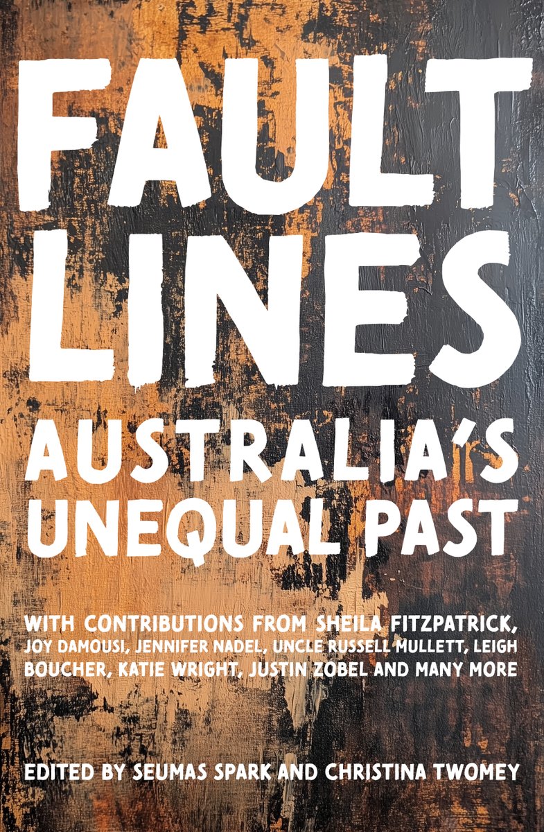 MonashPub's tweet image. 'Fault Lines: Australia’s Unequal Past' edited by Seumas Spark and Christina Twomey explores inequality in Australia’s history—from First Nations injustice to refugee treatment and more.
Can we build a fairer future?
The book will be out in September:
👉 publishing.monash.edu/product/fault-…
