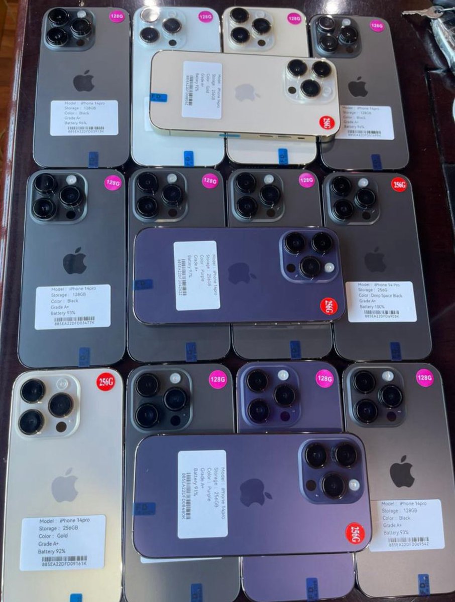 Sunnynice Gadgets ๐ฎโฝ (@sunnynicephones) on Twitter photo ๐HOT UK DEALS โผ๏ธ
๐iPhone 14 Pro & 14 Pro Max Available Now
Factory Unlocked โ
| Physical SIM โ
| Everything Intact ๐ฏ
๐ฑ iPhone 14 Pro
128GB โ โฆ880,000
256GB โ โฆ920,000
๐ฑ iPhone 14 Pro Max
128GB โ โฆ990,000
256GB โ โฆ1,100,000
๐ฆ UK Used | Top Quality Only
๐ Available ๐HOT UK DEALS โผ๏ธ
๐iPhone 14 Pro & 14 Pro Max Available Now
Factory Unlocked โ
| Physical SIM โ
| Everything Intact ๐ฏ
๐ฑ iPhone 14 Pro
128GB โ โฆ880,000
256GB โ โฆ920,000
๐ฑ iPhone 14 Pro Max
128GB โ โฆ990,000
256GB โ โฆ1,100,000
๐ฆ UK Used | Top Quality Only
๐ Available