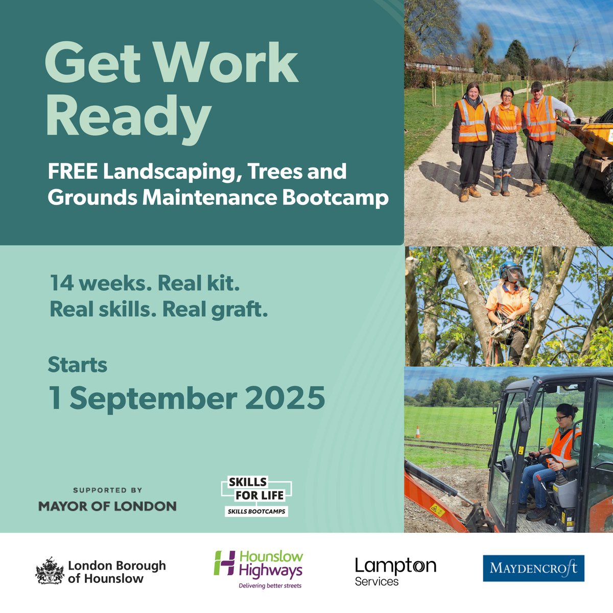 Hounslow Highways (@hounslowhways) on Twitter photo 🫱🏾🫲🏻Ticketed. Skilled. Hired!
Join Hounslow's 14-week Green Skills Bootcamp this September!
✅ Certificates
✅ Work placements
✅ Guaranteed interview.
📅Q&A Session: 5 August 2025
Register now: eventbrite.co.uk/e/landscaping-…
#HounslowHighways #GreenSkills #CareerGrowth
<a href="/LBofHounslow/">Hounslow Council</a> 🫱🏾🫲🏻Ticketed. Skilled. Hired!
Join Hounslow's 14-week Green Skills Bootcamp this September!
✅ Certificates
✅ Work placements
✅ Guaranteed interview.
📅Q&A Session: 5 August 2025
Register now: eventbrite.co.uk/e/landscaping-…
#HounslowHighways #GreenSkills #CareerGrowth
<a href="/LBofHounslow/">Hounslow Council</a>
