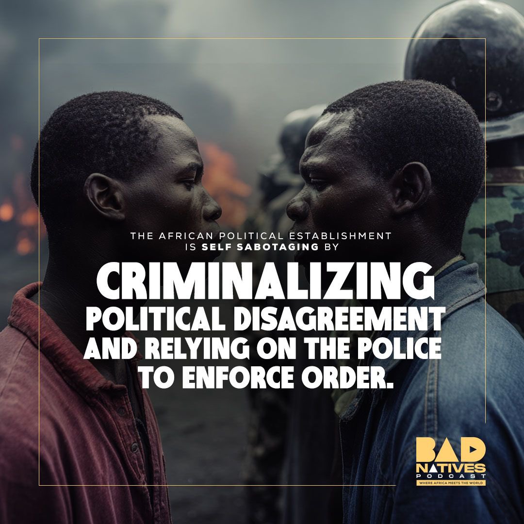Bad_Natives_Pod's tweet image. When did it go wrong? And why is the police being given this much authority only for them to use it for harm rather than good? Watch the latest episode and let us know your thoughts!
#badnativespodcast #africa #politics #news #podcast
@Adesuwa_G @ferialhaffajee