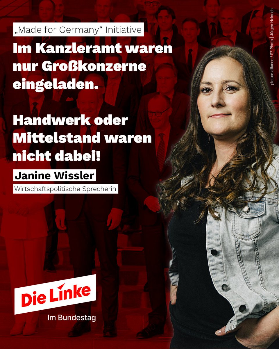 dielinkebt's tweet image. Erwartungsgemäß finden Topmanager von Dax-Unternehmen bevorzugt Gehör beim Blackrock-Kanzler.
An kleinen Unternehmen, Handwerkern oder Genossenschaften hat der Regierungschef kein Interesse.
Merz zeigt deutlich, für wen er mit seiner CDU Politik macht - für Millionäre, für…
