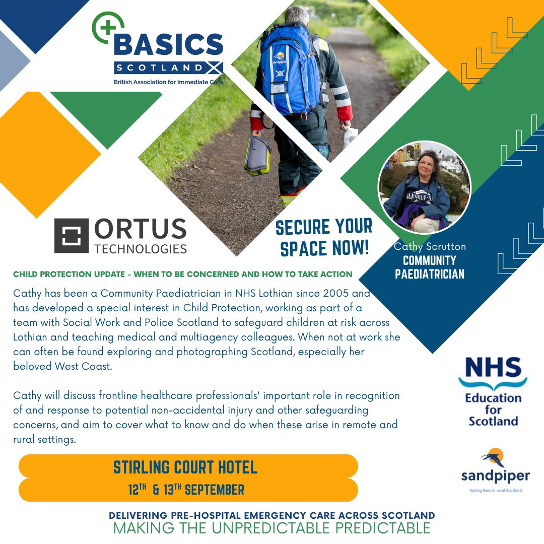 We’re delighted to welcome Cathy to our 2025 Conference!

She’ll be delivering a vital session on Child Protection: When to Be Concerned &amp; How to Take Action. 

Don't miss it! 

basicsscotland.org.uk/conferences/

<a href="/theortusgroup/">The Ortus Group</a> <a href="/NHS_Education/">NHS Education for Scotland (NES)</a> <a href="/Scotambservice/">Scottish Ambulance</a>