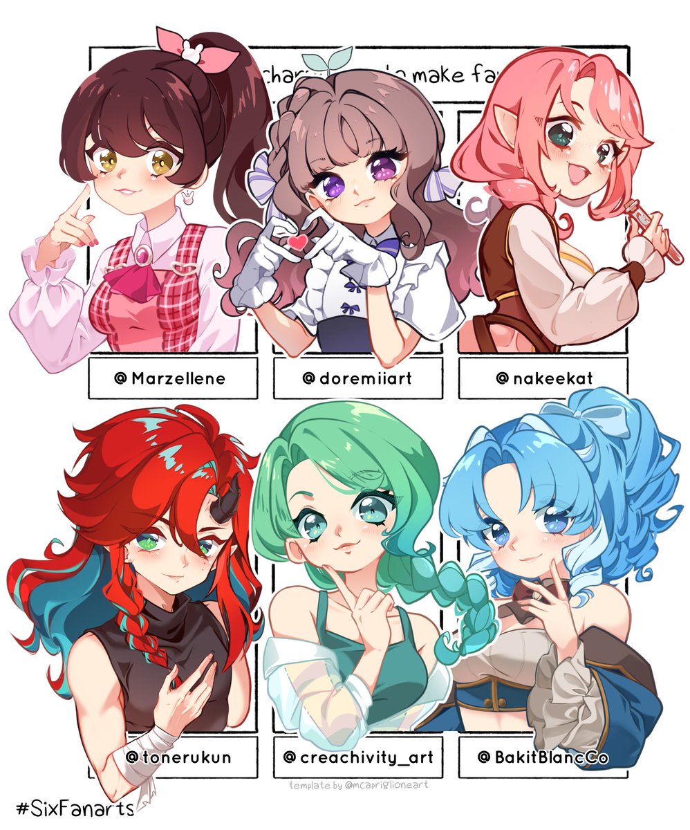 neenachii_art's tweet image. #SixFanarts ft. my lovely friends from @chibaneelle ✨✨ Been re-learning how to draw and trying out something new on each one.
--
@Marzellene @doremiiart @nakeekat @tonerukun @creachivity_art @BakitBlancCo
--
Individual pics in reps