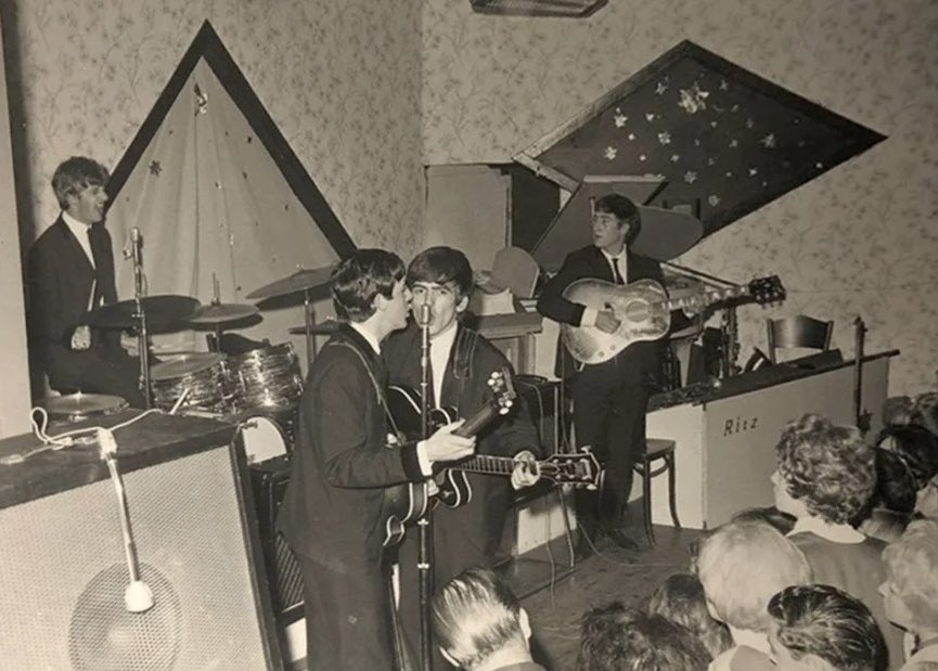 BooksBeatles's tweet image. The Beatles rocking and rolling at the Ritz Ballroom, Rhyl - 20th July 1963.