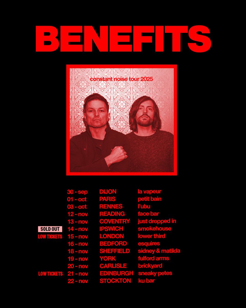 Benefitstheband's tweet image. Ipswich is sold out, London and Edinburgh not far off. Love you bye.