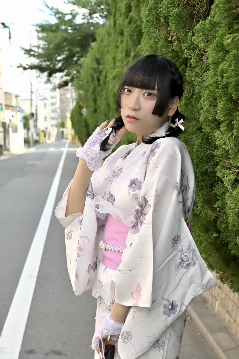 『MILKYDOPE 浴衣撮影会』　2025/7/13
@ ユウプロスタジオ周辺　👘
model: #犬妃しずく さん  ⑧
#MILKYDOPE #みるきど
#アイドル #広島 #ポートレート