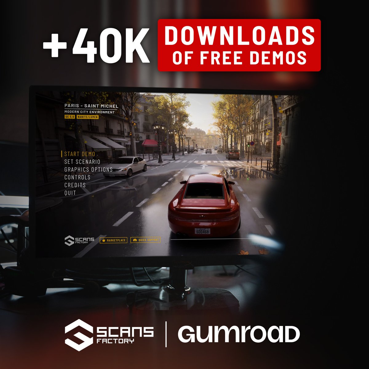 ScansFactory's tweet photo. Huge thanks โค๏ธ for all your downloads and the feedback you send us. ๐ฏ It really helps us create new releases! ๐
๐ฎ If you havenโt tried it yet: https://t.co/rMiulmdq7E
#unrealengine #RTXOn #FreeDemo #3d #gameplay #DLSS #realtime #witcher #gta #scansfactory https://t.co/slrU80Au4H