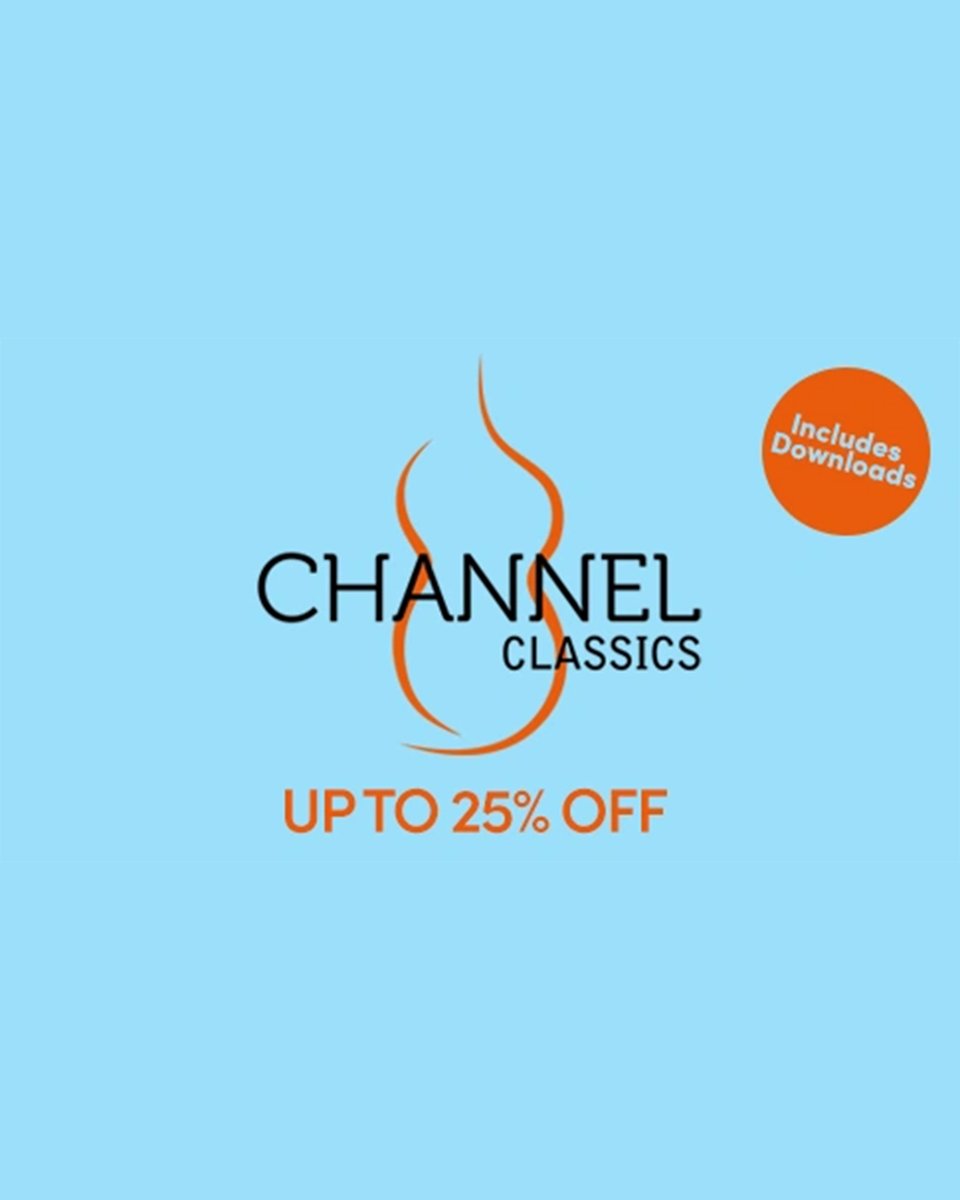 PrestoMusicCom's tweet image. Until 17th September 2025, we are offering up to 25% off @channelclassics titles on CD, SACD, & Downloads.
🔎 Explore the offer here:
tinyurl.com/2573r6mr