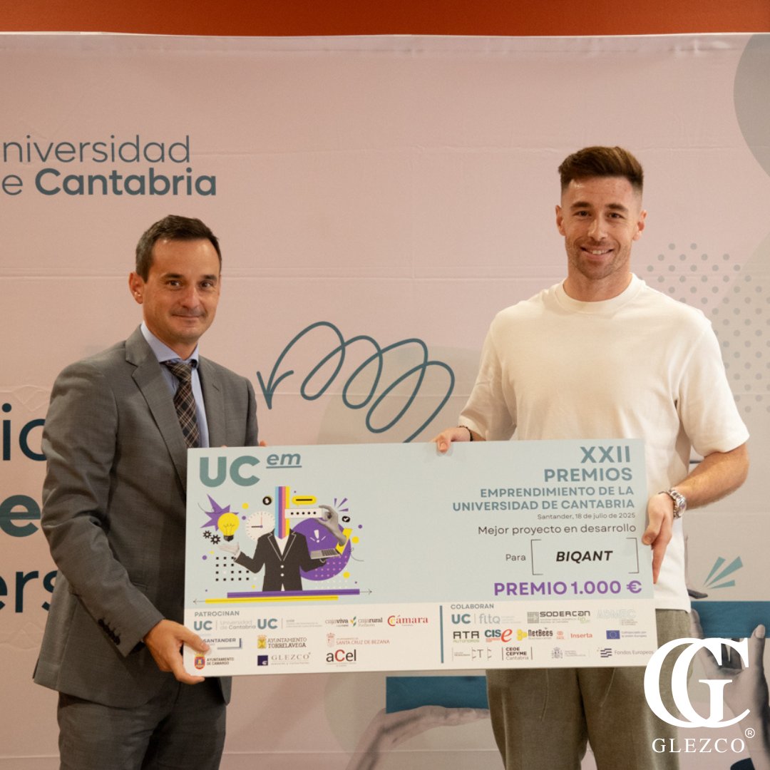 GLEZCO Asesores y Consultores (@glezco_asesores) on Twitter photo 🙌🏼 GLEZCO se vuelca con el emprendimiento en los XXII Premios UCem de <a href="/unican/">Universidad de Cantabria</a>
🏆 <a href="/PabloGlezco/">Pablo Muñiz</a> hizo entrega del premio a mejor proyecto en desarrollo a BIQANT, de Antonio Israel Martínez Crespo
📎 glezco.com/glezco-se-vuel… 🙌🏼 GLEZCO se vuelca con el emprendimiento en los XXII Premios UCem de <a href="/unican/">Universidad de Cantabria</a>
🏆 <a href="/PabloGlezco/">Pablo Muñiz</a> hizo entrega del premio a mejor proyecto en desarrollo a BIQANT, de Antonio Israel Martínez Crespo
📎 glezco.com/glezco-se-vuel…