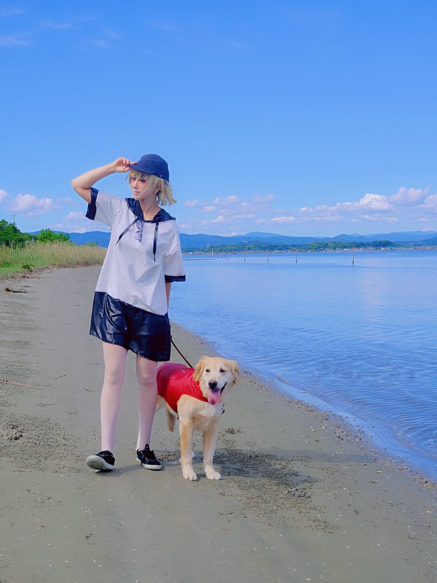 11Lightning's tweet image. 海にひまわりにまたアネト号と撮影行きたくなった～🐶🌻