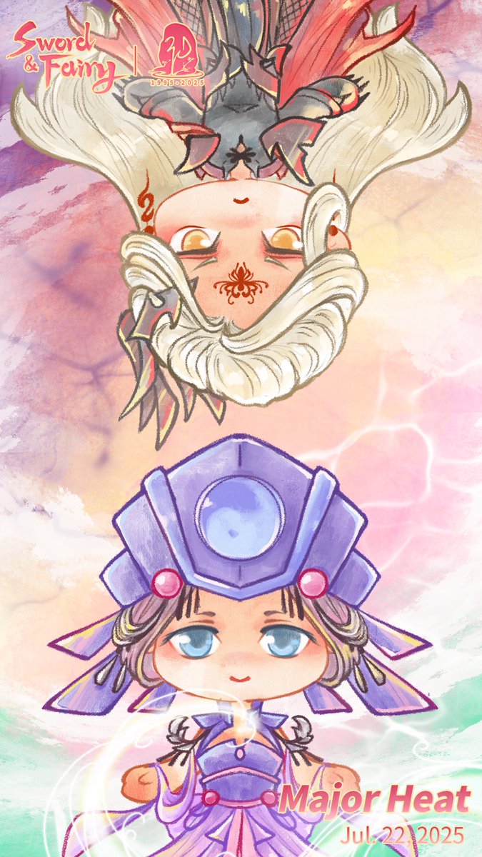 Xiyao from Sword and Fairy 3 &amp; Kuiyu from Sword and Fairy 7.
#SwordAndFairy #SAF30thAnniversary